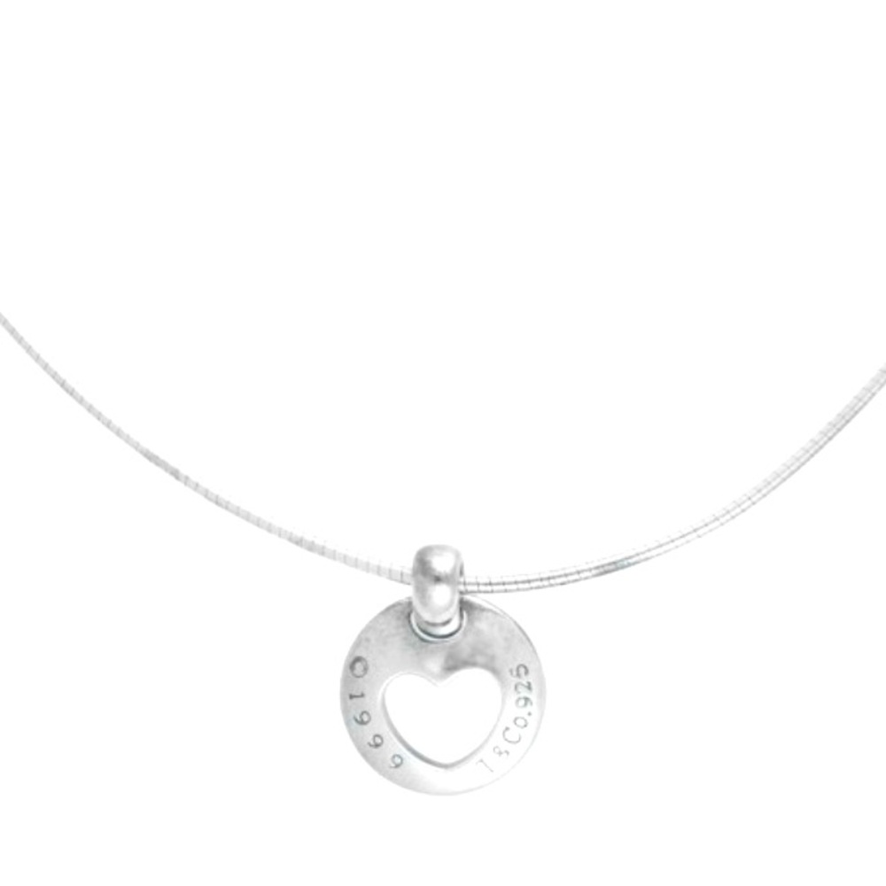 Tiffany & Co. Sterling Silver Heart Cut Out Necklace